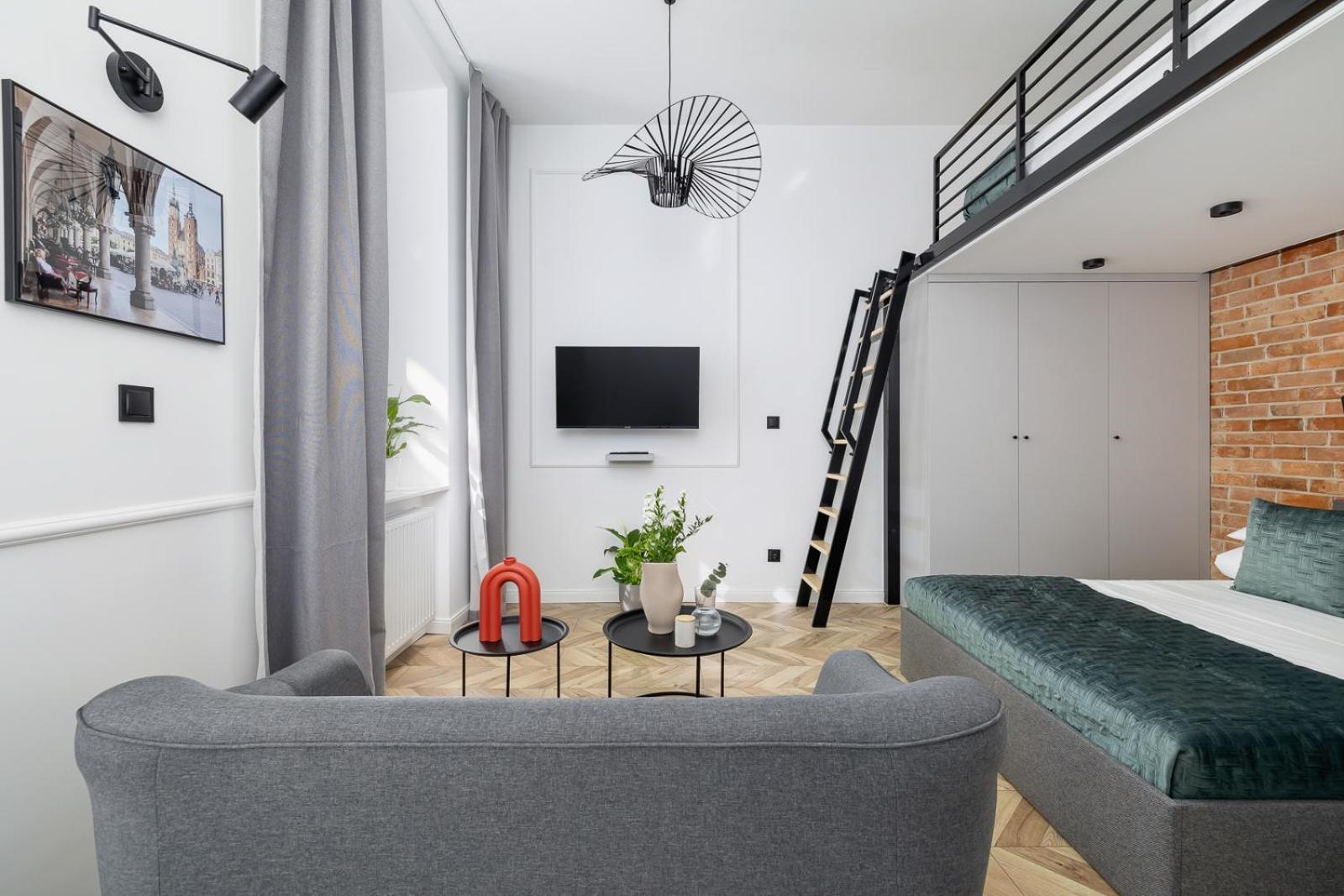 Balcony - Kazimierz- 41 Starowislna Street Apartment Krakow